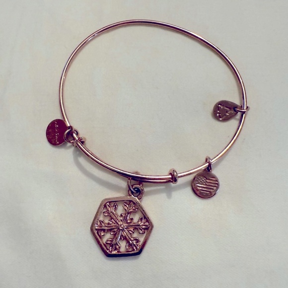 Rose Gold Holiday Bangle Bracelets- lot of 2 - Picture 6 of 6